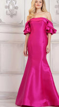 Load image into Gallery viewer, Off the Shoulder Long Gown with Sleeve
