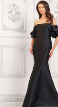 Load image into Gallery viewer, Off the Shoulder Long Gown with Sleeve
