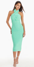 Load image into Gallery viewer, Amanda Uprichard Conchita Dress in Green and White
