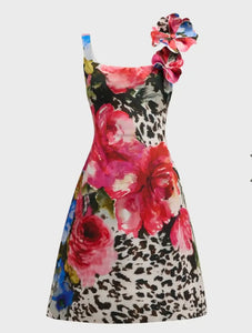 Teri Jon 24921 Sleeveless Print Dress