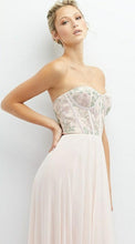 Load image into Gallery viewer, Dessy 3136 Blush Long Gown with Embroidered Corset Bodice
