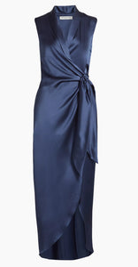 Amanda Uprichard Clara Maxi Dress in Steel Blue