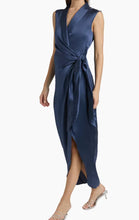 Load image into Gallery viewer, Amanda Uprichard Clara Maxi Dress in Steel Blue
