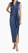 Load image into Gallery viewer, Amanda Uprichard Clara Maxi Dress in Steel Blue
