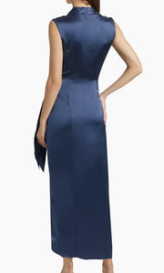 Amanda Uprichard Clara Maxi Dress in Steel Blue