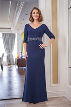 Load image into Gallery viewer, Jade Couture J225053 Beautiful Soft Crepe Dress with 3/4 Sleeves
