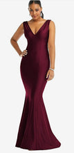 Load image into Gallery viewer, Dessy CS100 Luxe Satin V-Neck Long Gown
