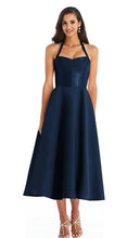 Load image into Gallery viewer, Dessy D800 Halter Midi Dress
