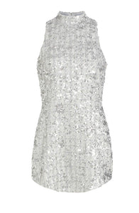 Amanda Uprichard Marshall Dress in Stellar Silver