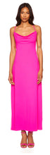 Load image into Gallery viewer, Susana Monaco Cowl Slip Pink Glo Maxi Dress
