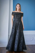 Load image into Gallery viewer, Jade K228056 Sequin Tulle Off the Shoulder Gown
