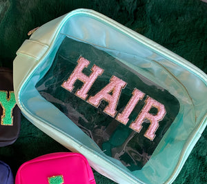 Vinyl Mint Beauty Hair Pouch