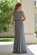 Load image into Gallery viewer, Jade J215009 Stretch Crepe Sleeveless Gown
