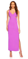 Susana Monaco Side Open Tank Slit Dress in Snapdragon
