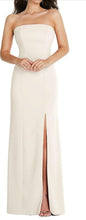 Load image into Gallery viewer, Beautiful Winter White Strapless Long Dress with Slit
