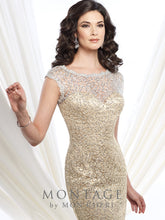 Load image into Gallery viewer, Montage 215912 Elegant beaded lace Long Gown
