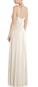 winter white maxi dress Gorgeous Winter White Maxi Dress with A-Line Skirt – Gigi's Closette Ltd