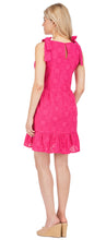 Load image into Gallery viewer, Jade Joy Joy Pink Eyelet Short Dress with Bows on Shoulder
