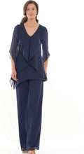 Load image into Gallery viewer, Chiffon Top and Pant with Layered Ruffles on Top
