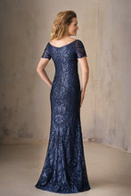 Load image into Gallery viewer, Jade Couture K208009 Embroidered Lace Gown with Portrait Collar
