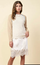 Load image into Gallery viewer, Tan and Ivory Contrast Sweater
