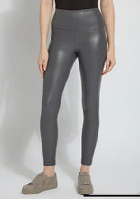 Load image into Gallery viewer, Lysse Textured Leather Legging in Charcoal
