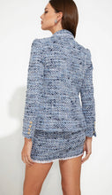 Load image into Gallery viewer, Generation Love Eliza Tweed Blazer in Blue Melange
