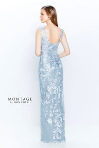 Montage 120918 Embroidered Lace Gown