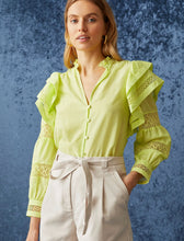 Load image into Gallery viewer, Marie Oliver Talia Blouse in Limeade

