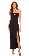 Load image into Gallery viewer, Susana Monaco Ring Slit Dress in Black
