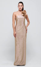 Load image into Gallery viewer, John Paul Ataker 3544 One Shoulder Long Gown with Floral Detail
