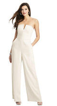 Load image into Gallery viewer, Dessy 3066 Strapless Notch Crepe Jumpsuit

