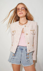 Generation Love Kristen Pink Tweed Jacket