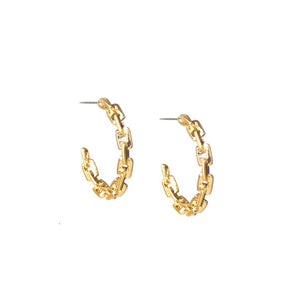 Small Link Design Hoop earring