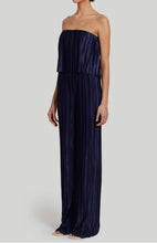 Load image into Gallery viewer, Amanda Uprichard Collina Strapless Jumpsuit in Navy
