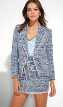 Load image into Gallery viewer, Generation Love Eliza Tweed Blazer in Blue Melange
