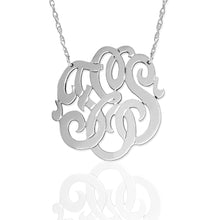 Load image into Gallery viewer, Gold Freeform Script Monogram Necklace
