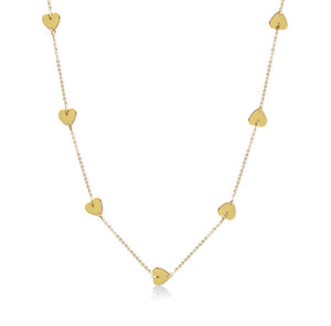 14KT Gold Heart Charm Necklace
