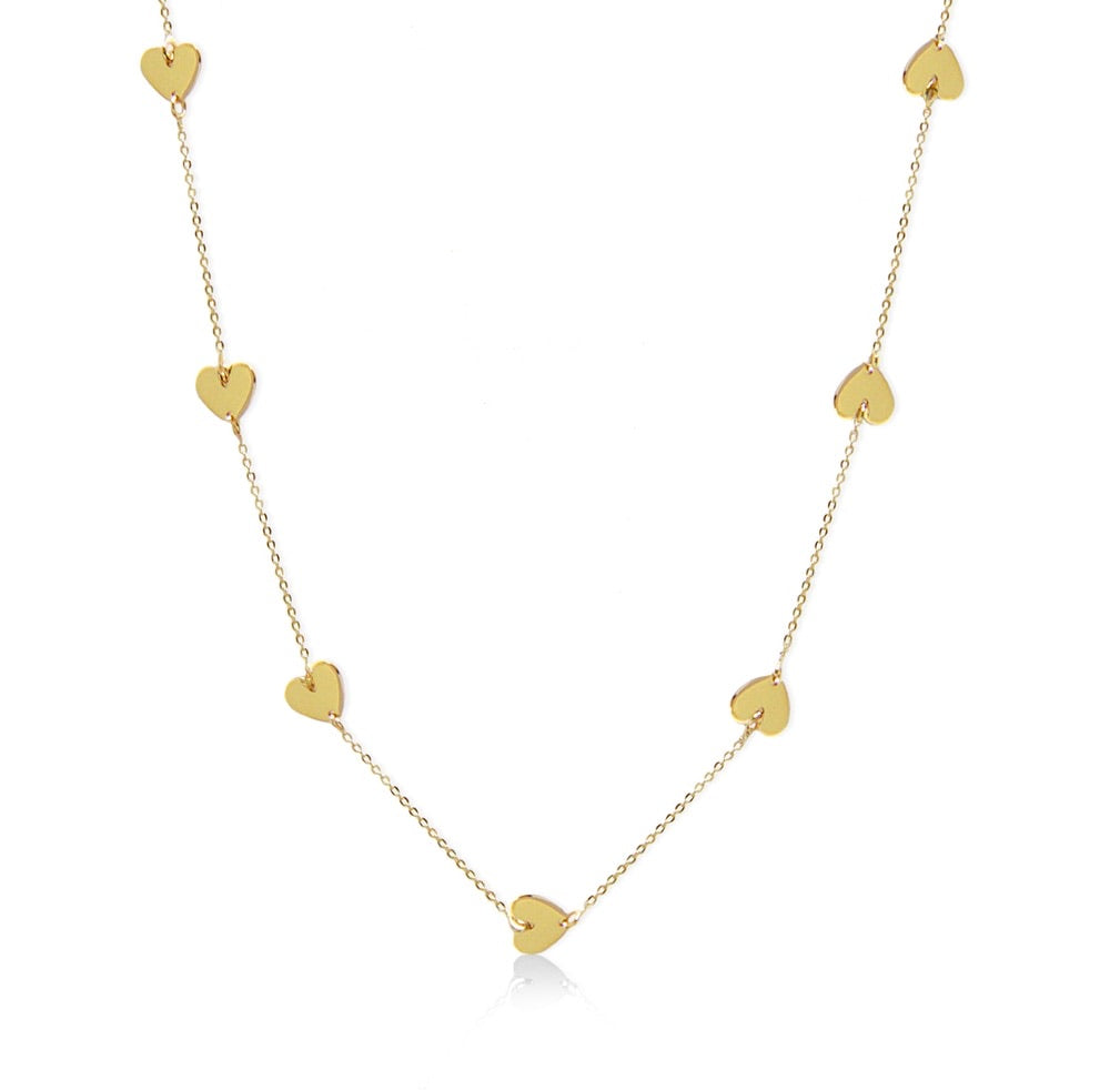 14KT Gold Heart Charm Necklace