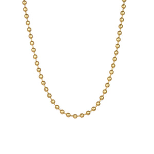 Gold Metal Ball Necklace