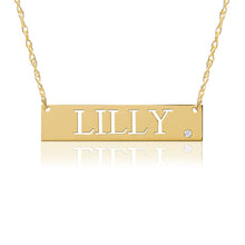 Load image into Gallery viewer, Jane Gold Nameplate Necklace

